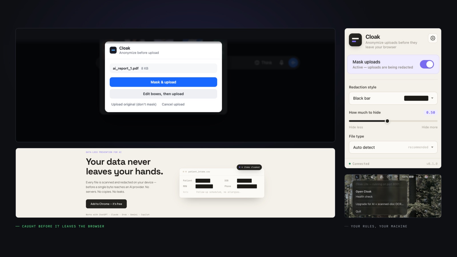 Cloak — Document anonymiser