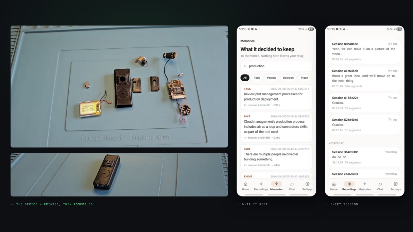 OpenRecall — Wearable AI memory